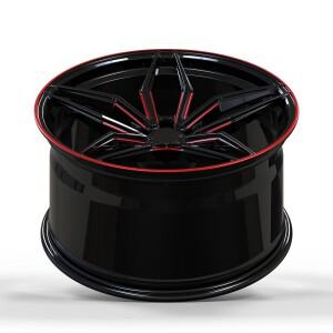 SLK55AMG용 전문가용 18인치 블랙 멀티 스포크 알로이 자동차 휠 림 - 5112mm 마감 5홀