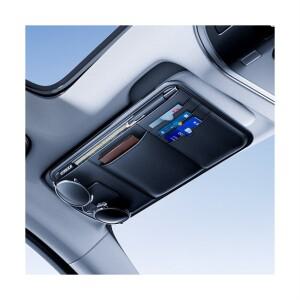 치에미 차량용 썬바이저 가죽 보관포켓 안경케이스