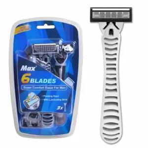 [콩심팥심]6중날 남성용 면도날 면도기