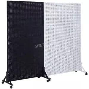 이동식 철제 타공 파티션 선반 전시 보드 가벽 스탠드