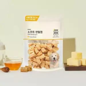 무마진 반려견 덴탈껌 간식 구취 구강 관리 대용량 소프트 미니 허니버터 220g 약55개