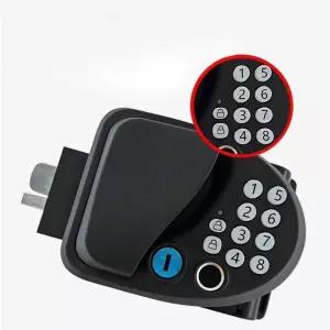 카라반 지문인식 도어락 장치 전자 출입문 리모콘 스마트