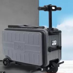 ELALA 스마트 전동 여행용 캐리어 자전거형 트롤리 탑승형 타고다니는 여행가방 라이딩