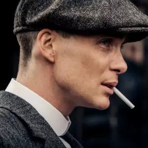 고급 양가죽 남성 55-57cm 베레모 탐정 신사 M 헌팅캡 블랙 외출 모자