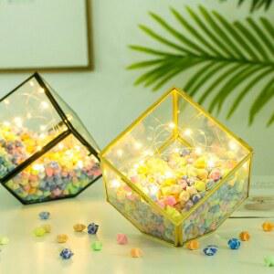 종이학 유리병 예쁜 빈티지 종이별 인테리어 장식 선물 화병