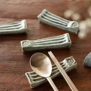 bns 이천도자기 돌비 수저 젓가락 받침 4P 세트 받침대