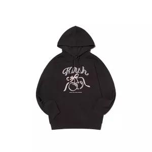 [키르시](대전신세계)리본 아플리케 루즈핏 후디 [블랙]