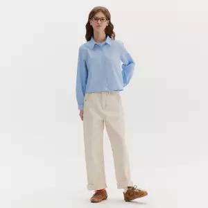 크림 데님 스트레이트 팬츠 (TKPKA2201)