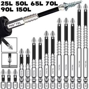K5 미끄럼 방지 드라이버 헤드 S2 강력 자석 5A 블랙 십자 핸드 드릴 전동
