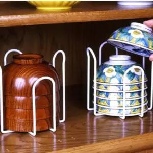 꺼내기 쉬운 공기락 2P세트그릇정리대 밥그릇 식기 주방용품 국그릇 수납 보울 조립식선반 용기