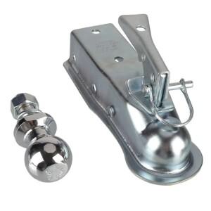 1-7/8-2000LB ATV 트레일러 랙 연결 베이스 사륜 비치 카트 용 랙 후방 바 견인 고리 포함