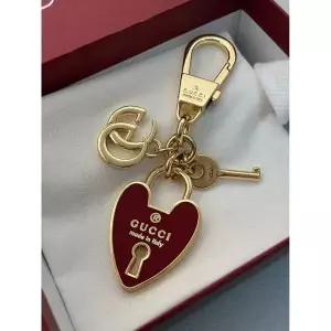 미국 구찌 참 하트 자물쇠 및 열쇠 열쇠고리 선물용 브랜드 매뉴얼 새 366146468359