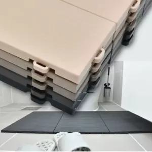 국산 헤링본 데코타일 셀프시공 간편타일 18개 블럭형 바닥제 방수 원목무늬