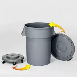 업소용 쓰레기통 이동식 대형 바퀴달린 정리함 폐기물통 휠통 재활용함 분리수거함