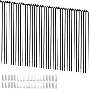 구크로 13G 자전거 스포크 2.3mm 스틸 70-300mm 블랙 휠 산악 E-자전거 세발자전거용 니플 포함 (블랙
