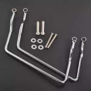 범용 14cm-24cm 오토바이 안장 가방 바 섀도우 가와사키 야마하 V 스타 스즈키 용 수하물 가드 브래킷 마운