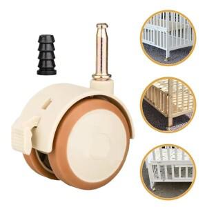 회전 캐스터  가구 세트용 고무 바퀴  침대 액세서리 무소음 롤러