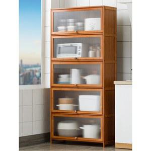 렌지다이 주방 원목 그릇 진열장 컬러 수납장 키큰 정리함 장식장 80장 70cm 와이드