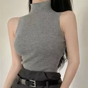 터들 민소매 티 NF-9 하이넥 폴라 니트티 민소매