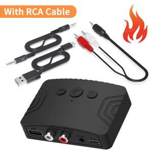블루투스 5.3 오디오 리시버 3.5mm AUX RCA USB 스테레오 음악 무선 어댑터 지원 U  차량용 키트 스피커 호