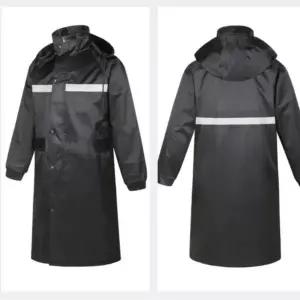우의 코트형 작업우비 롱 작업용 롱자켓형 블랙 우비