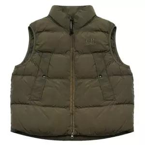 MUST IT_C.P컴퍼니 크롬 알 렌즈 로고 자수 패딩 조끼 19CMVE149A-005904G-683