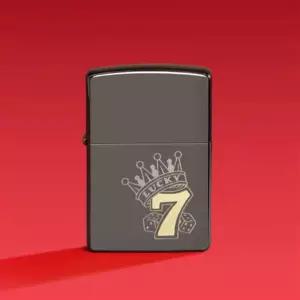 레이저 투톤 프로세스 BLAXK ICE 럭키7 지포라이터