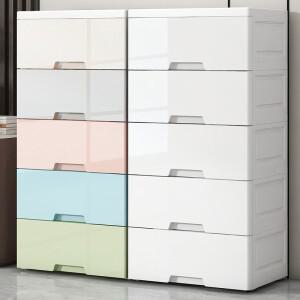 두꺼운 서랍  보관 캐비닛 침대 옆 상자  옷장 스낵 접이식