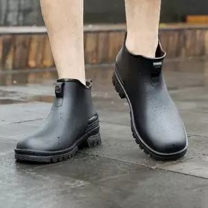 남성 베이직 레인부츠 남자 숏 레인신발 레인부츠 방수신발 장마철신발 패션장화