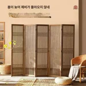 한옥 파티션 전통 문살 일식집 옛날 인테리어 칸막이 분위기 스크린 목재