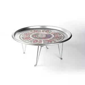 [골드스마일]양은밥상 시골 옛날 42cm 접이식 1호 양은발상 특대