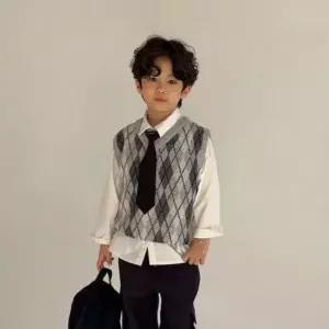 세인트돌 아가일니트조끼 26봄