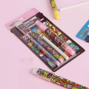 필기구 꿀짝꿍 문구 지우개 포켓몬 세트