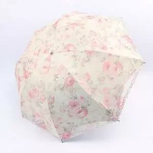 자수 양산 레이스 이중망사