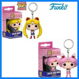 FUNKO POP 일본 애니메이션 러 문 러 치비 문 포켓 키체인 장난감 액션 피규어 어린이 소녀용 소장 장난감
