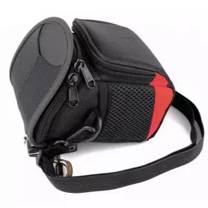 카메라 숄더백 가벼운 데일리 휴대용 미러리스 카메라 가방 소형 수납 여행용 레드라인 나일론 크로스