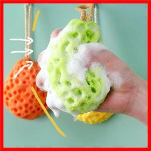 벌집 목욕 공 욕실 면화 가정용 부드러운 치즈 귀여운 어린이 바디 스크러빙 목욕 공 거품 목욕 스폰지