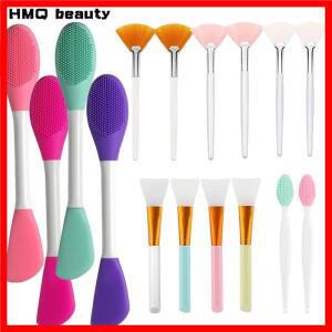 전문 실리콘 마스크 브러시 부드러운 어플리케이터 브러시 메이크업 도구 다기능 페이셜 마스크 브러시 여