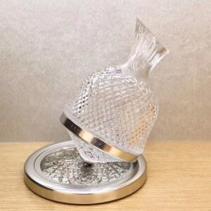 소주따르는기계 유리 360 거울 디펜서 실버 박스