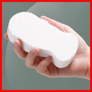 2개입 목욕 스펀지 - 부드러운 각질 제거 등 스크러버 초부드러운 데드 라이트 베이지 제거제 재사용 가능