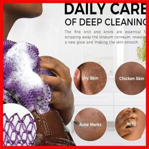아프리카 네트 바디 스크럽 도구 깊은 세정 목욕 마사지 스펀지 팔 발 목 다리 등 일상 관리 여행 체육관