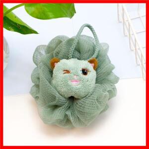 각질 제거 목욕 공 만화 동물 머리 얼굴 표정 패턴 목욕 스폰지 볼 신체 목욕 어린이 장난감