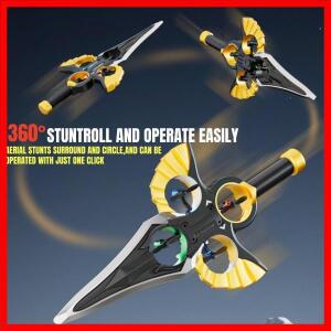 RC 플라잉 소드 글라이더 드론 (핸드 웨이브 및 컨트롤러 모드 포함) 어린이 청소년 및 성인을 위한 3단 속