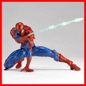 놀라운 야마구치 스파이더맨 2.0 액션 피규어 PVC 이동식 소장 모델 16cm Revoltech 스파이더맨 피터 파커