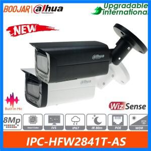 Dahua 오리지널 IPC-HFW2841T-AS IR 고정 초점 총알 WizSense 네트워크 카메라 차량 및 사람 감지 지지대 8