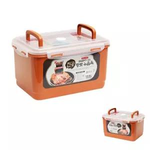 제이커 사각밀폐 황토 1P 누름판 김치통 진공 김장용기 참숯 12.5L 대용량