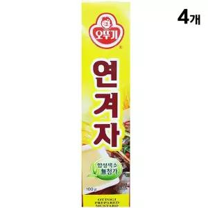 매일itM 튜브 연겨자(튜브 오뚜기 100g)X4