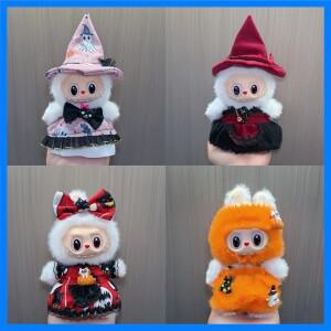 Labubu 미니 인형 의류 매칭 할로윈 호박 유행 액세서리 Ropa Labubu V2V/3 용 마법의 마녀 세트