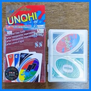 108pcs 수집 보드 게임 UNQHI H2O 카드 게임 방수 압력 증거 PVC 플라스틱 투명 어린이 장난감 카드 놀이