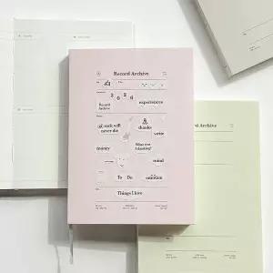 루카랩 428SLB93 2026 레코드 아카이브 B6 포켓 다이어리 주간 플래너 PVC커버형